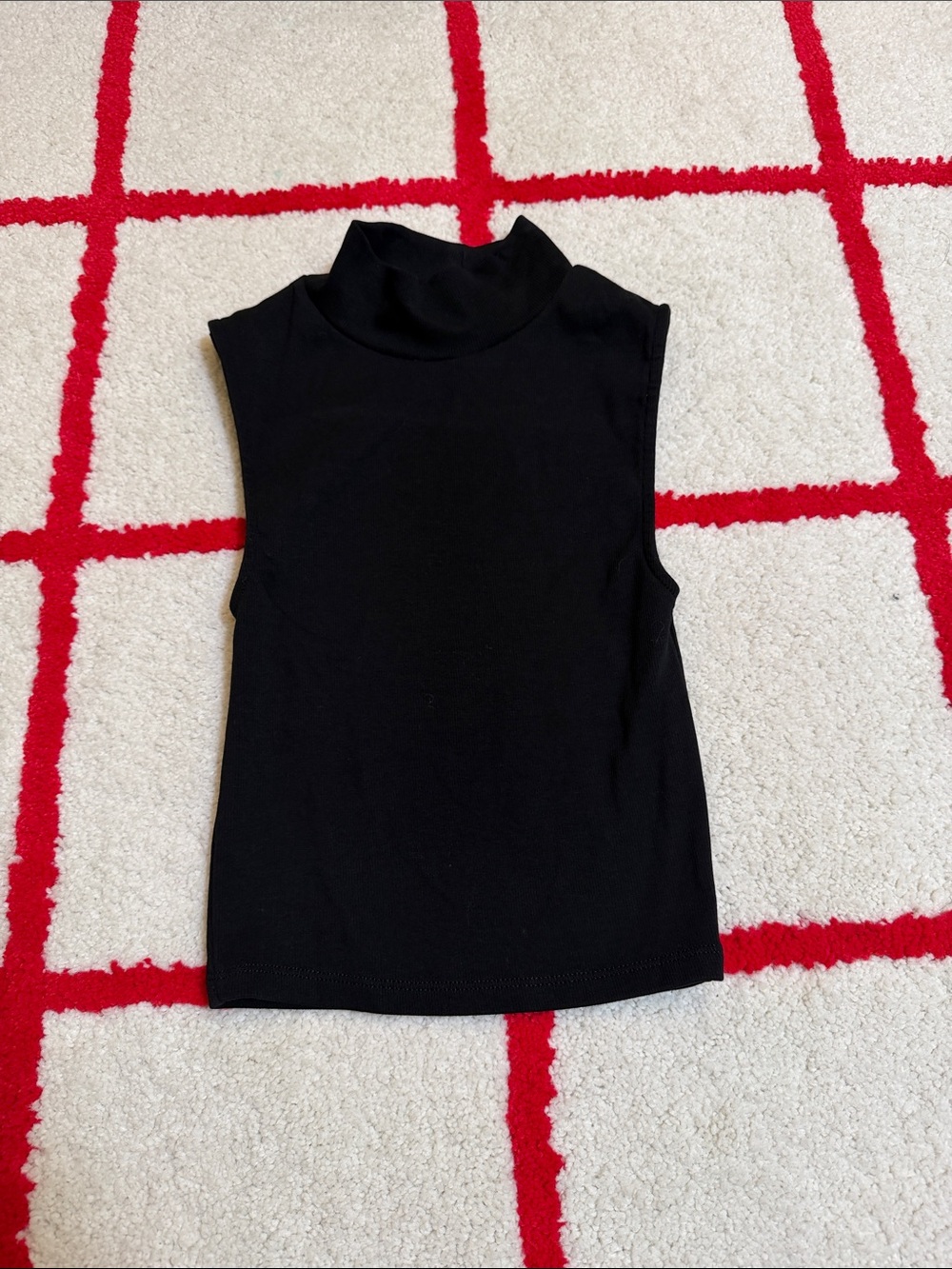 Zara Sleeveless Black Turtleneck Tank